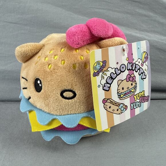 Hello Kitty - 5 IN HAMBURGER PLUSH new with tag - Picture 2 of 9